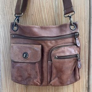 Roots Canada vintage cross body handbag nubuck leather.